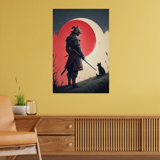 Samurai und Katze: Moonlit Vigil Poster