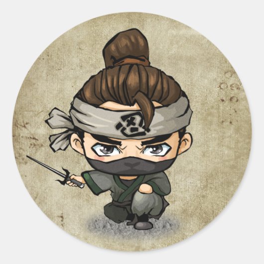 Samurai und Ninja Stickers - Aoshi (Vorderseite)