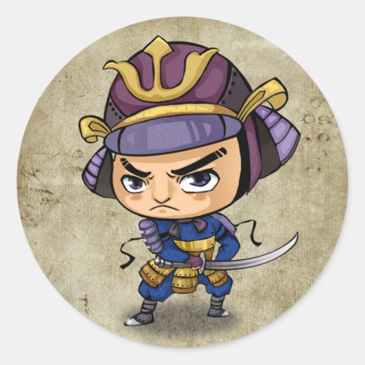 Samurai und Ninja Stickers - Mitsuhide (Vorderseite)