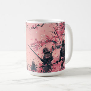Samurai und Sakura Kaffeetasse