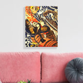 Samurai und serpent Asian Art Leinwanddruck (Insitu (Wohnzimmer))