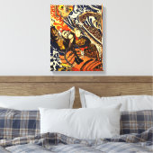 Samurai und serpent Asian Art Leinwanddruck (Insitu (Schlafzimmer))