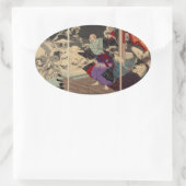 SAMURAI UND SKULLS STICKER (Tasche)