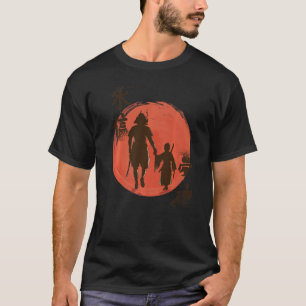 Samurai Vater japanische Art Bloodstain Japanisch T-Shirt