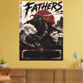 Samurai-Väter Leinwand-Kunst Leinwanddruck (Insitu (Wohnzimmer))