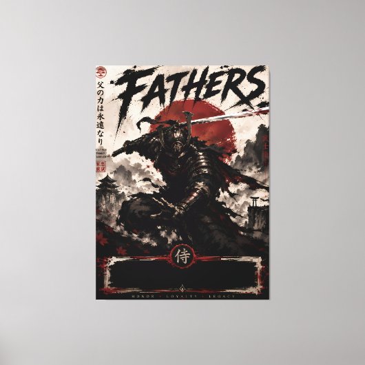 Samurai-Väter Leinwand-Kunst Leinwanddruck (Vorderseite)