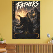 Samurai-Vater-Zauberer-Leinwand Leinwanddruck (Insitu (Wohnzimmer))