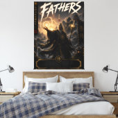Samurai-Vater-Zauberer-Leinwand Leinwanddruck (Insitu (Schlafzimmer))