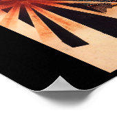 Samurai verteidigt gegen explodierende Muschel Poster (Ecke)