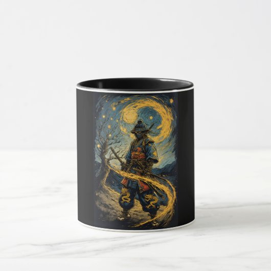 Samurai vom Wutang, Retro Dark Tasse (Zentrum)