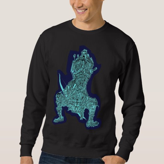 Samurai von Brian Benson Sweatshirt (Vorderseite)