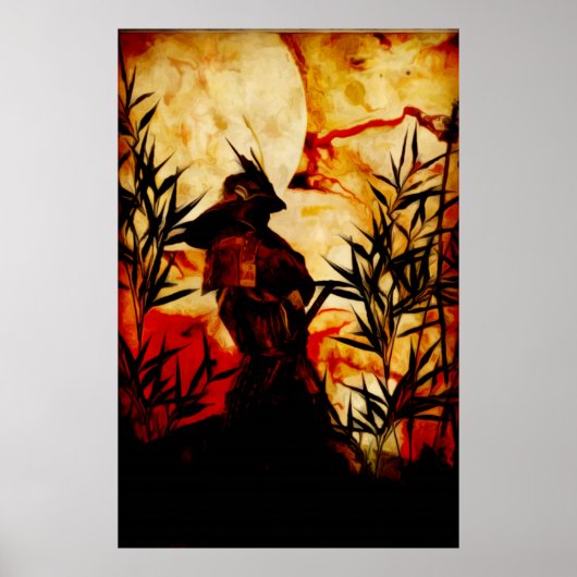 Samurai vor Schlacht Poster (Vorne)