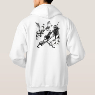 Samurai vs Ninja: Episches Duell Sumi-e Kunst Hoodie