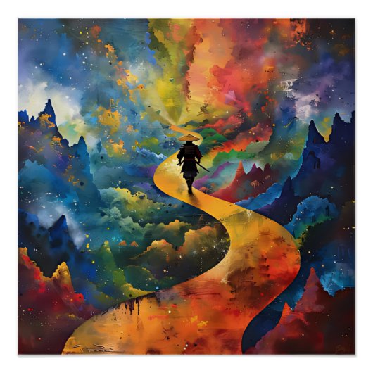 samurai walks poster (Vorderseite)