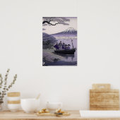 Samurai-Wandkunst, Mount Fuji, japanischer Poster (Küche)