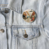 Samurai Warrior am Strand Button (Beispiel)