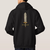 Samurai Warrior Art. Japanische Kunst Samurai Hoodie (Rückseite)
