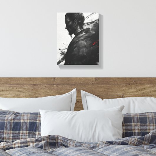 Samurai Warrior Art Leinwanddruck (Insitu (Schlafzimmer))