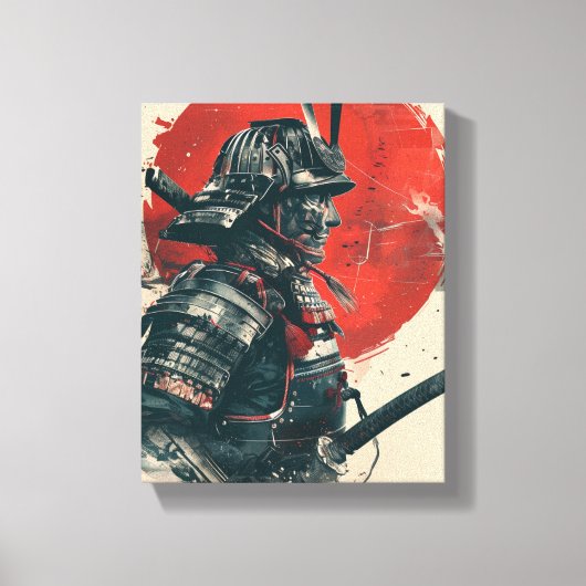 Samurai Warrior Art Leinwanddruck (Vorderseite)