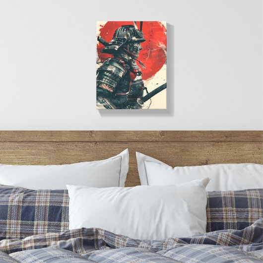 Samurai Warrior Art Leinwanddruck (Insitu (Schlafzimmer))