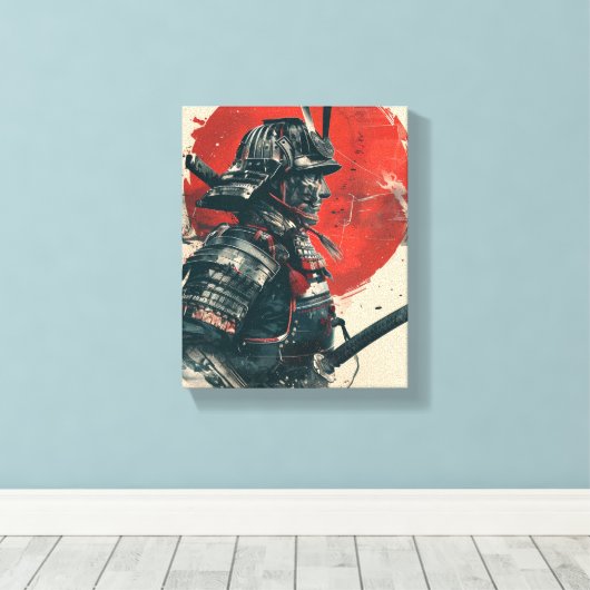Samurai Warrior Art Leinwanddruck (Insitu (Holzboden))