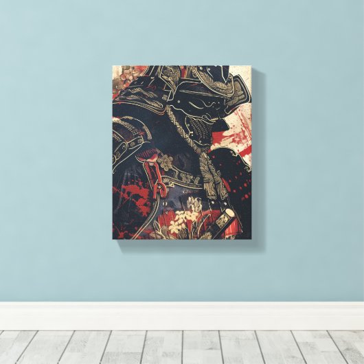 Samurai Warrior Art Leinwanddruck (Insitu (Holzboden))