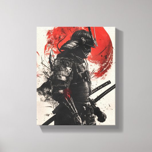 Samurai Warrior Art Print Leinwanddruck (Vorderseite)
