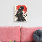 Samurai Warrior Art Print Leinwanddruck (Insitu (Wohnzimmer))