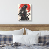 Samurai Warrior Art Print Leinwanddruck (Insitu (Schlafzimmer))