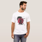 Samurai Warrior Art T - Shirt - Japanischer Tinten (Vorne ganz)