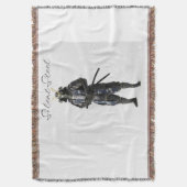 Samurai warrior blanket decke (Vorderseite Vertikal)