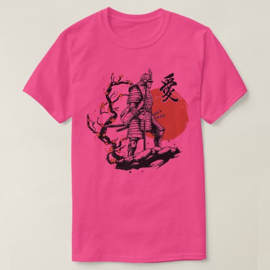 Samurai Warrior bushido Code Japanisch Kultur rot  T-Shirt (Design vorne)