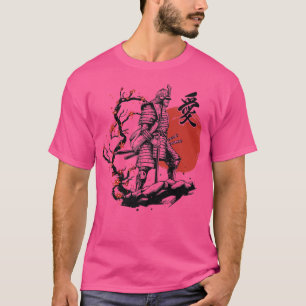 Samurai Warrior bushido Code Japanisch Kultur rot T-Shirt