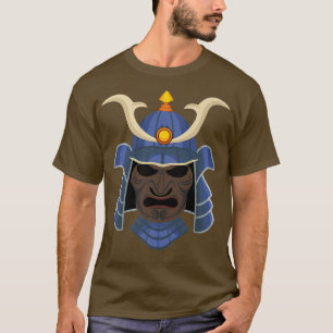 Samurai Warrior Bushido Oni Maske japanische Kultu T-Shirt
