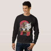 Samurai Warrior Cat Sweatshirt (Vorne ganz)