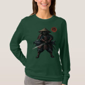 Samurai Warrior Cat T-Shirt (Vorderseite)