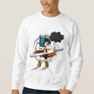 Samurai Warrior Chibi Demon Mask Sweatshirt