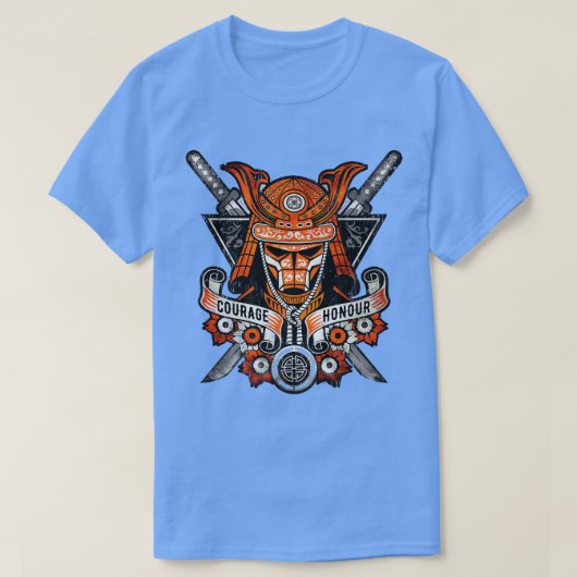 Samurai Warrior Courage and Honour, Bushido (2) T-Shirt (Design vorne)