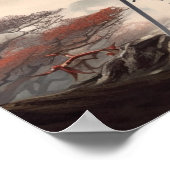 Samurai Warrior / Dragon Poster (Ecke)