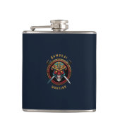 Samurai Warrior Flask Flachmann (Vorderseite)