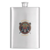 Samurai Warrior Flask Flachmann (Vorderseite)