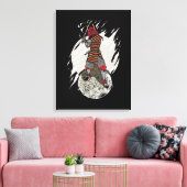 Samurai Warrior Gift Kids Astronaut Japan Samurai Leinwanddruck (Insitu (Wohnzimmer))