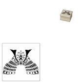 Samurai warrior helmet ornament with hoe / 鍬形兜 gummistempel (Stempel)