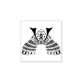 Samurai warrior helmet ornament with hoe / 鍬形兜 gummistempel (Prägung)