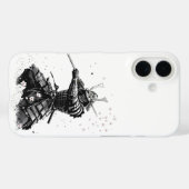Samurai Warrior in Action Japanese Art Ceramic  Case-Mate iPhone Hülle (Rückseite (Horizontal))