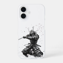 Samurai Warrior in Action Japanese Art Ceramic  iPhone 16 Hülle