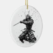 Samurai Warrior in Action Japanese Art Ceramic  Keramik Ornament (Rechts)