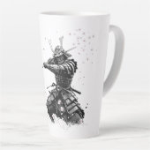 Samurai Warrior in Action Japanese Art Ceramic  Milchtasse (Rechte Ecke)