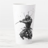 Samurai Warrior in Action Japanese Art Ceramic  Milchtasse (Vorderseite)