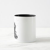 Samurai Warrior in Action Japanese Art Ceramic  Tasse (Zentrum)